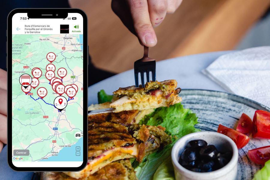 Aplicació gastronòmica per viure l’esmorzar de forquilla tradicional en diferents territoris catalans.