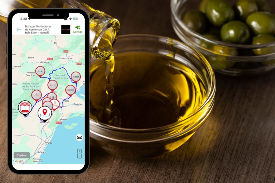 App amb mapes d’oli d’oliva i rutes oleoturístiques offline